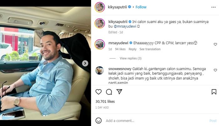 Kiky Saputri tak terima Muhammad Khairi disebut mirip Regi Datau