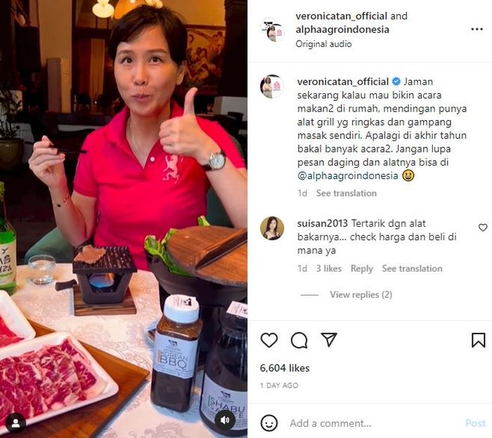 Kabar terbaru Veronica Tan