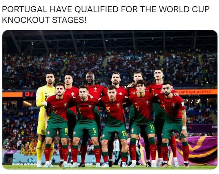 Timnas Portugal lolos ke babak 16 besar Piala Dunia 2022 usai menekuk timnas Uruguay