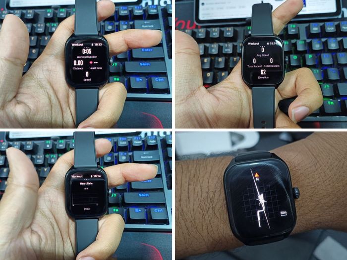 Amazfit GTS 4 akan menghitung durasi, kecepatan, kecepatan rata-rata, dan detak jantung dari rute yang kita kayuh.
