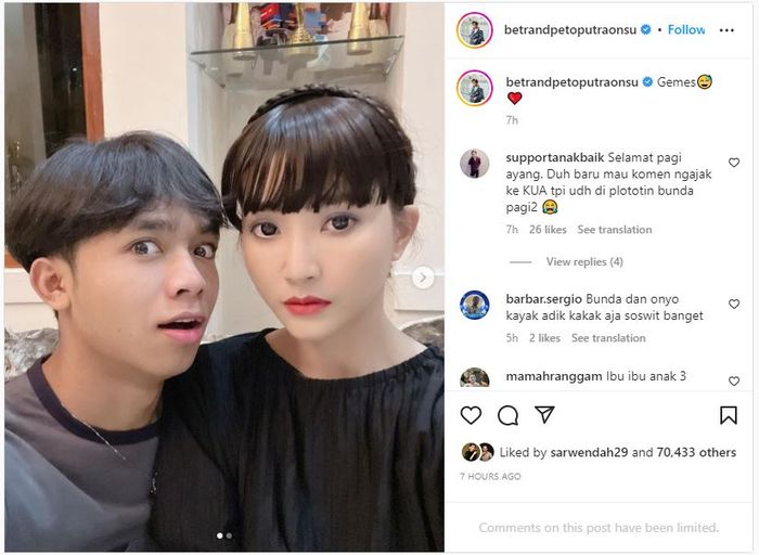 Unggahan Betrand Peto