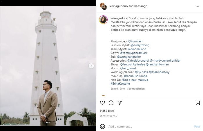 Erina Gudono bongkar niat baik Kaesang Pangarep yang sudah lama ingin meminangnya