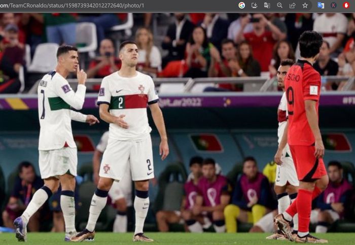 Cristiano Ronaldo sempat bersitegang dengan Cho Gue-sung dalam laga Korea Selatan vs Portugal di ajang Piala Dunia 2022.