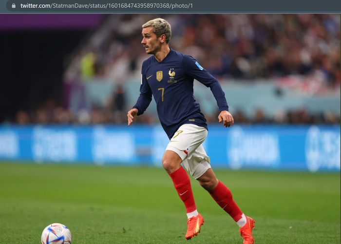 Penyerang timnas Prancis, Antoine Griezmann, menjadi andalan dari Didier Deschamps.