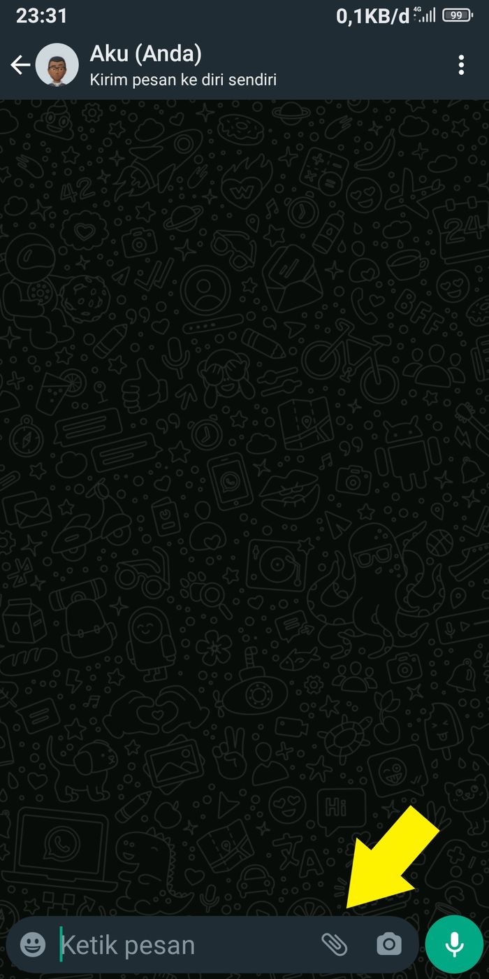 Cara Mengirim Pesan Ke Diri Sendiri di WhatsApp, Bisa Buat Reminder Nih