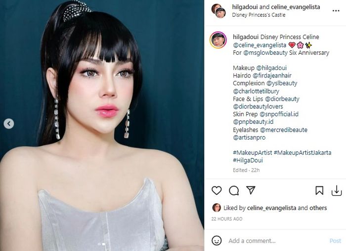  Celine Evangelista bikin heboh usai dandan seksi ala Jinny oh Jinny. 