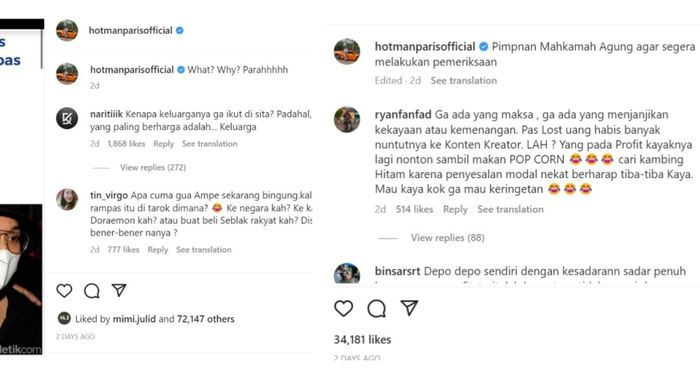 Hotman Paris ingin selidiki janggalnya vonis Doni Salmanan