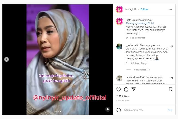 Desy Ratnasari ungkap alasannya putus dari Irwan Mussry yang sudah dekat dengan anaknya.