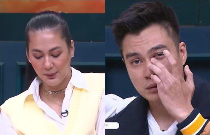 Baim Wong nangis saat diundang ke sebuah acara yang tayang di Trans TV