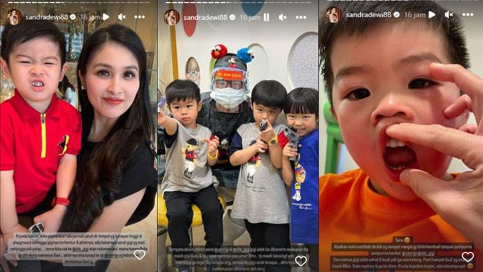 Kondisi putra Sandra Dewi