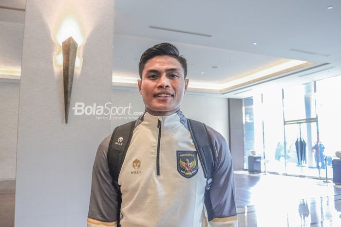 Kapten timnas Indonesia, Fachruddin Aryanto, saat ditemui jelang keberangkatannya ke Malaysia dalam menatap laga kedua menghadapi timnas Brunei Darussalam dalam laga pekan kedua Grup A Piala AFF 2022.