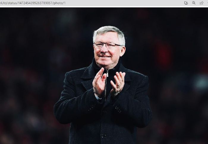 Eks pelatih legendaris Manchester United, Sir Alex Ferguson.