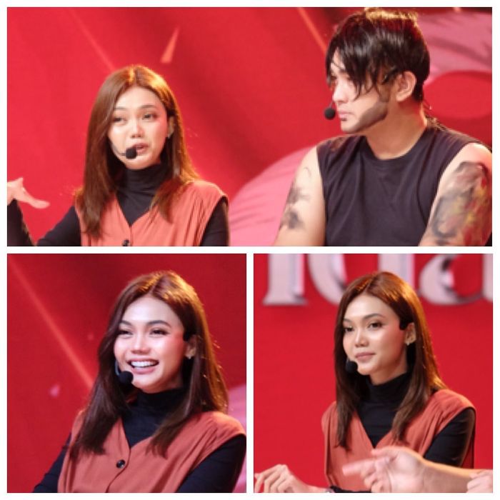 Rina Nose saat impersonate Najwa Shihab