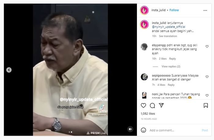 Deddy Mizwar ungkap alasan anak-anaknya tidak mengikuti jejaknya terjun di dunia entertain.