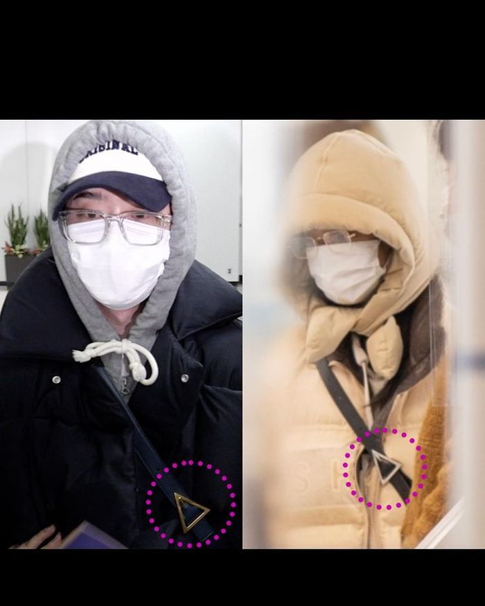 IU dan Lee Jong Suk memakai tas couple