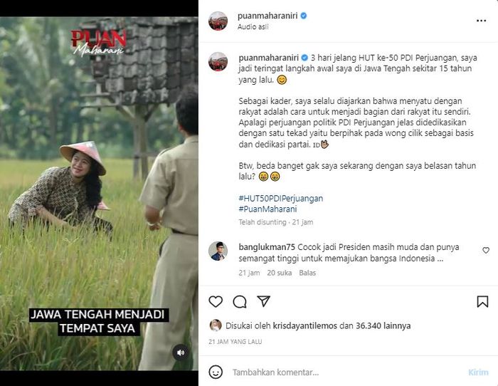 Unggahan Puan Maharani