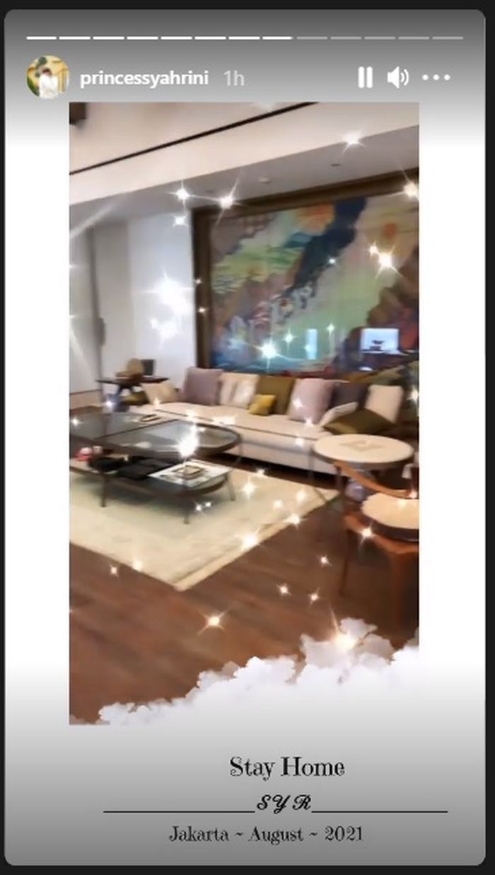 Isi di dalam apartemen Reino dan Syahrini