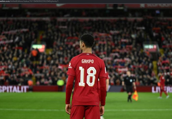 Debut Cody Gakpo saat Liverpool bertemu Wolves pada babak ketiga Piala FA 2022-2023, Sabtu (8/1/2023).