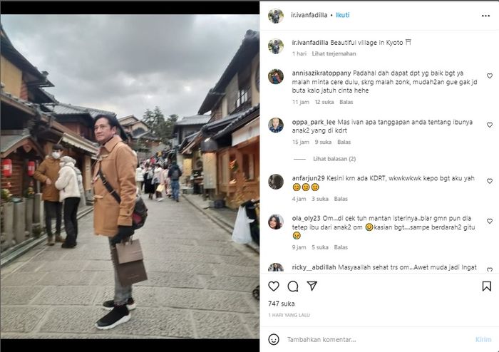 Unggahan Ivan Fadilla diserbu netizen.