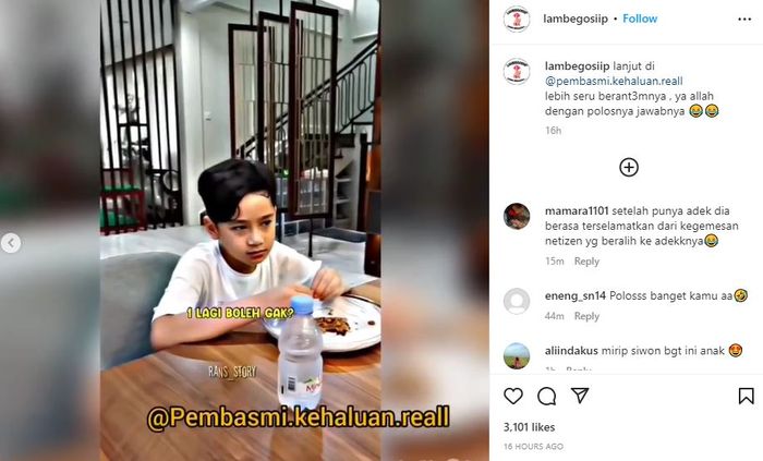 Rafathar mendadak minta adik cewek di tahun ini pada Nagita Slavina