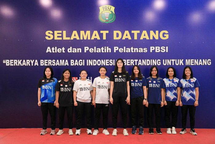 PBSI sambut para pebulu tangkis muda di  Pelatnas PBSI, Cipayung, Jakarta Timur, Senin (16/1/2023)