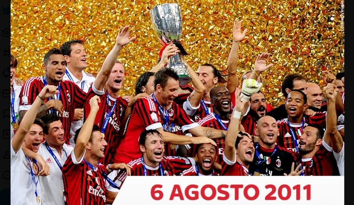 AC Milan menjuarai Piala Super Italia 2011 setelah menekuk Inter Milan dalam Derby della Madonnina di Beijing.