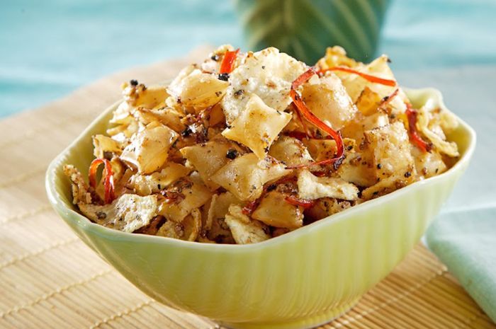 Resep Kering Pangsit Merica Hitam