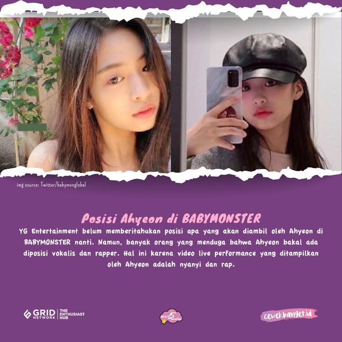 Fakta Ahyeon BABYMONSTER, Pernah Jadi Trainee JYP Entertainment