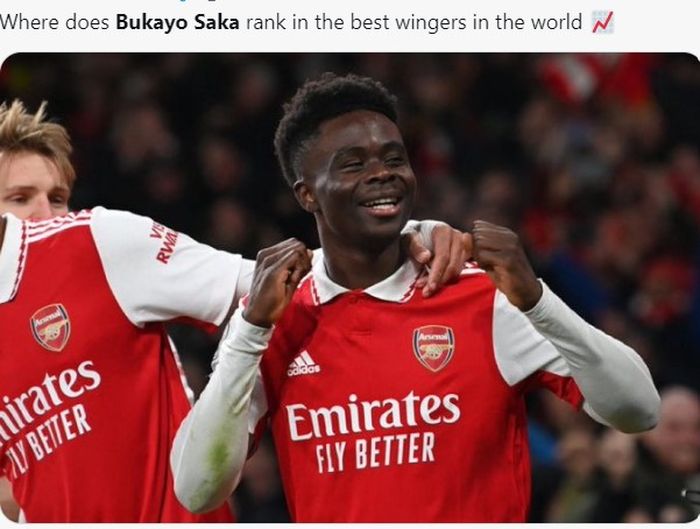 Pemain Arsenal, Bukayo Saka.