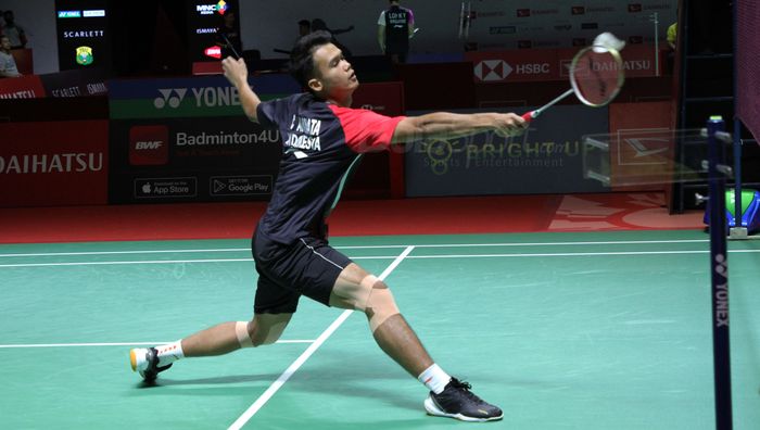 Christian Adinata, dipastikan menghadapi laga berat melawan wakil Denmark Rasmus Gemke pada babak kedua Spain Masters 2023, Kamis (30/3/2023)