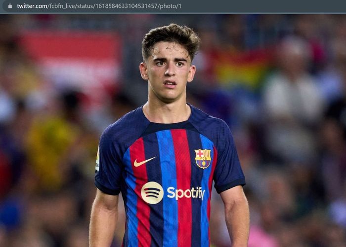 Gelandang muda Barcelona, Gavi, telah sah didaftarkan sebagai pemain tim utama Blaugrana pada musim 2022-2023.