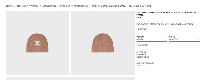 Beanie Celine yang dikenakan Lisa Blacpink.