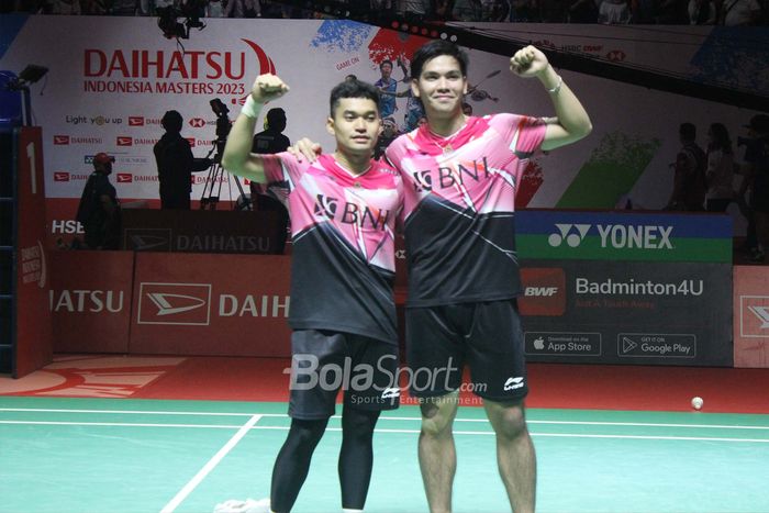 Ganda Putra Indonesia, Leo Rolly Carnando (kanan), Daniel Marthin (Kiri)