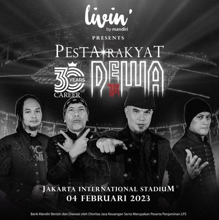 Dewa 19 menggelar konser akbar perjalanan karier mereka selama 30 tahun