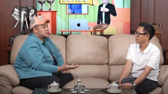 Ivan Gunawan saat berbincang bersama Eko Patrio