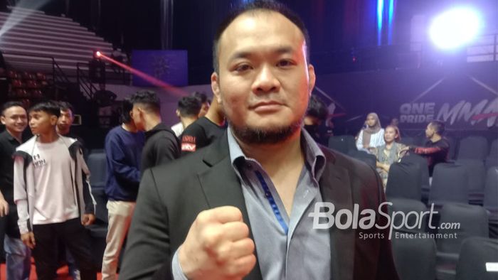 CEO One Pride MMA, Fransino Tirta, saat ditemui di sela-sela acara One Fight Night 66 di GOR Sritex, Surakarta, Jawa Tengah, 11 Februari 2023.