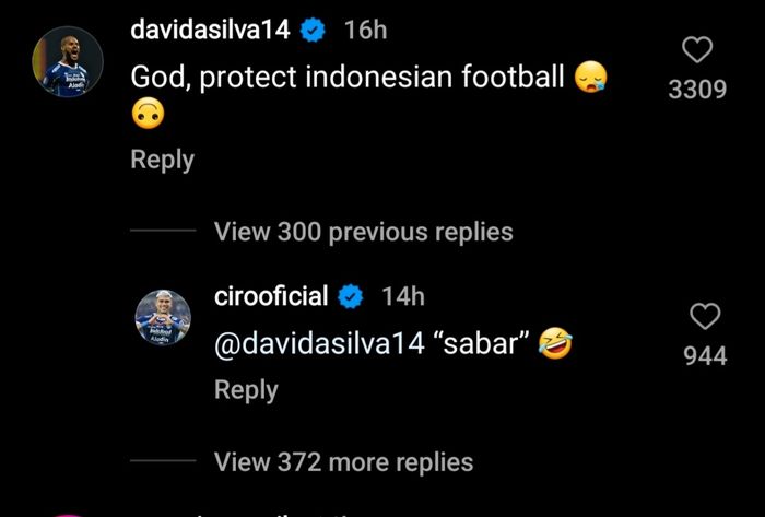 Komentar David da Silva soal Gol Persija ke gawang Arema FC