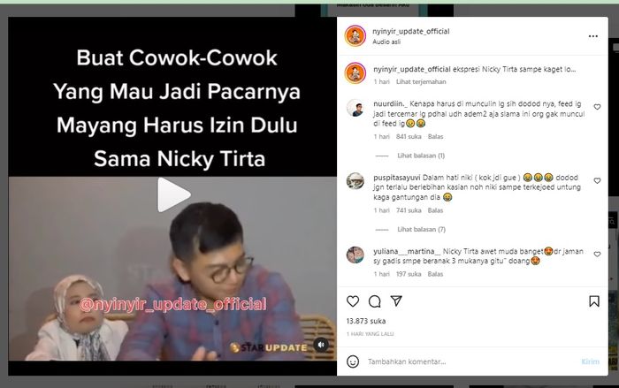 Nicky Tirta dekat dengan Mayang, Doddy Sudrajat ungkap hal mengejutkan ini.
 