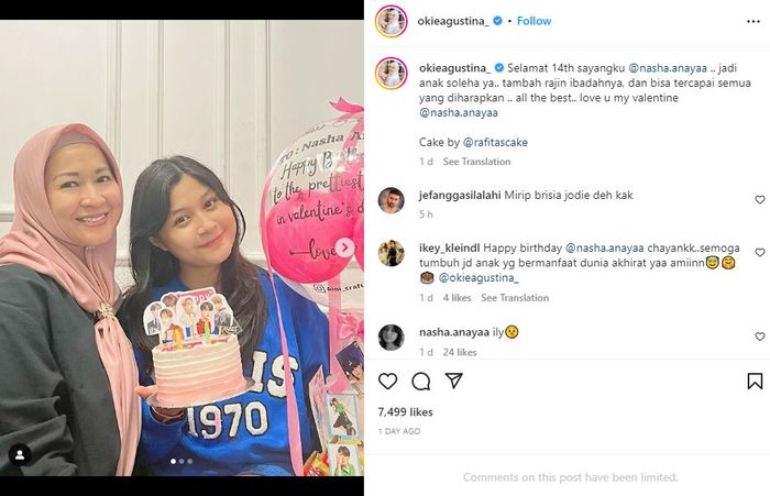 Putri cantik Okie Agustina dan Pasha Ungu