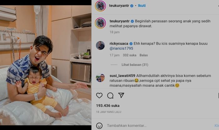 INNALILLAHI, Suami Ria Ricis Tertimpa Kabar Buruk, Teuku Ryan Masuk