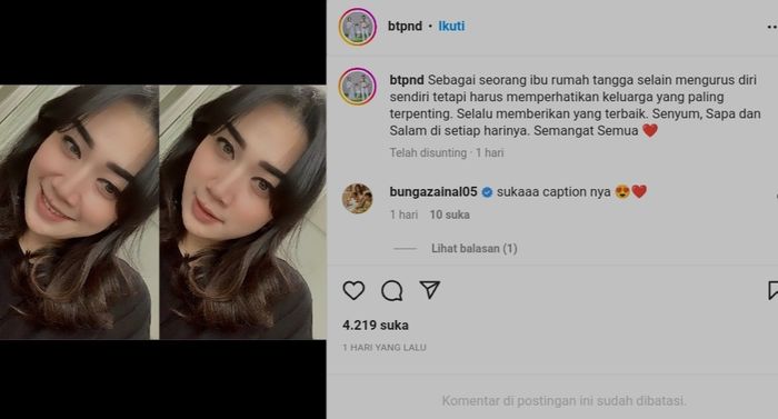 Posting-an Puput Nastiti Devi curhat soal ibu rumah tangga