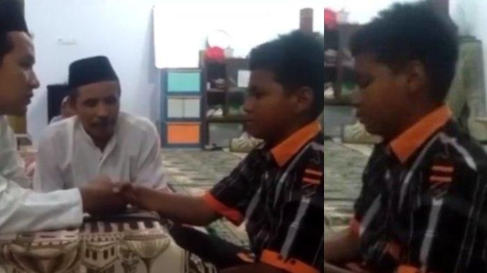 Beredar potret David saat mualaf dan mondok di Ponpes 