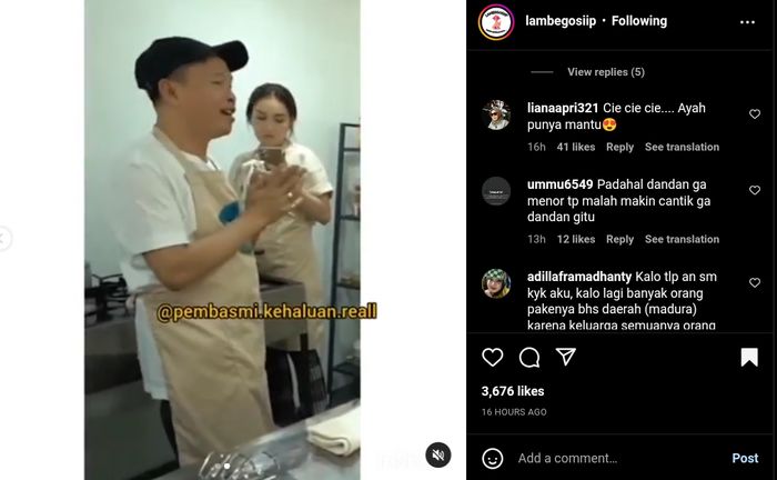 Momen Ayah Rozak saat godain Ayu Ting Ting dan Boy William