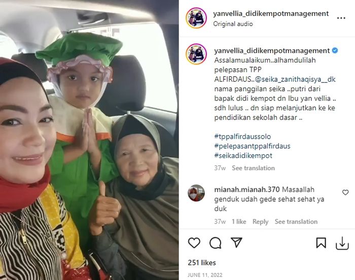 Kabar anak danaa istri Didi Kempot