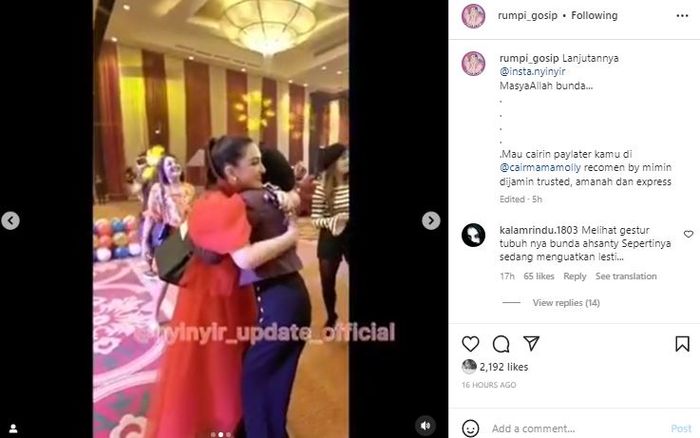 Pertemuan Ashanty dan Lesti Kejora