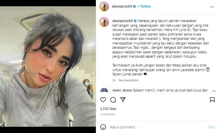 Dewi Perssik ngamuk dihujat netizen gegara sindir Angga Wijaya