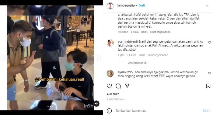 Rafathar akui tak tahu ada uang Rp 2 ribu
