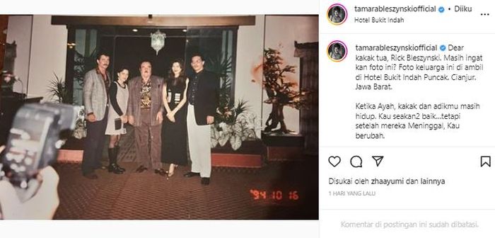 Postingan Tamara Bleszynski