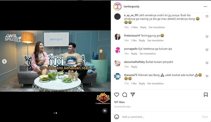 Verrell Bramasta ngaku ilfeel dengan cewek punya rambut ketiak, begini reaksi Natasha Wilona