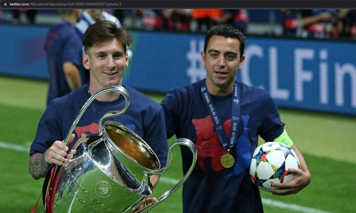 Lionel Messi dan Xavi Hernandez mempunyai hubungan baik ketika masih sama-sama membela Barcelona.